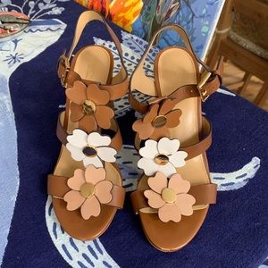 MICHAEL Michael Kors Floral sandal sz 6.5 brown